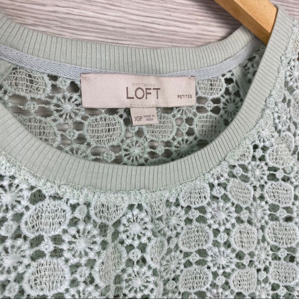 Loft Ann Taylor Mint 3/4 Sleeve Sweater - Picture 5 of 6
